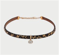 Collana Rue des Mille Donna in Pelle Cubic Zirconia GR-039 M3 AU